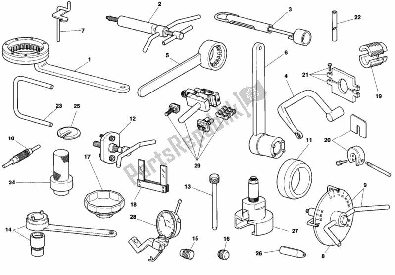 All parts for the Workshop Service Tools of the Ducati Supersport 900 SS USA 1993